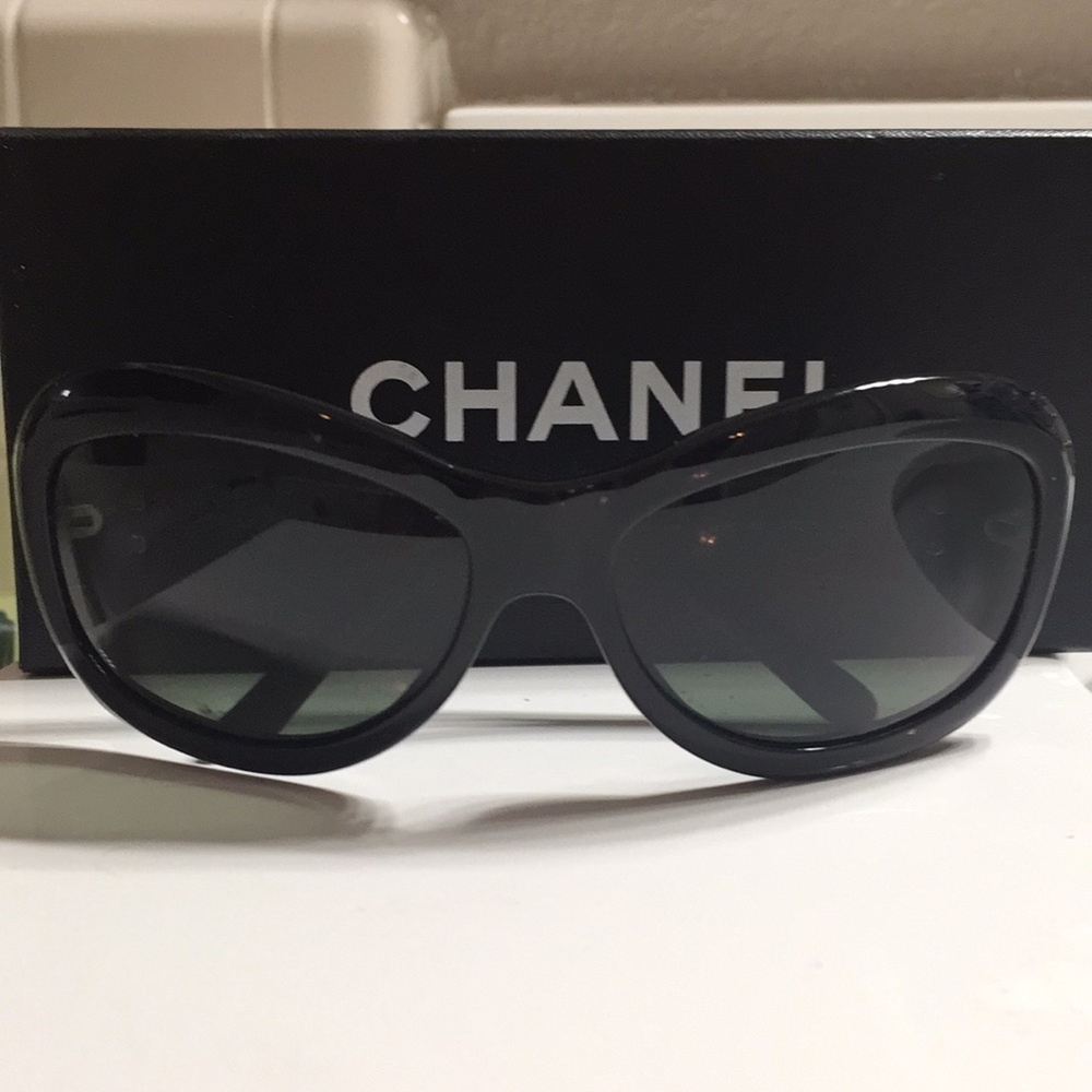 Chanel Sunglasses with Box, Case and Book